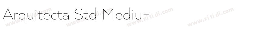 Arquitecta Std Mediu字体转换